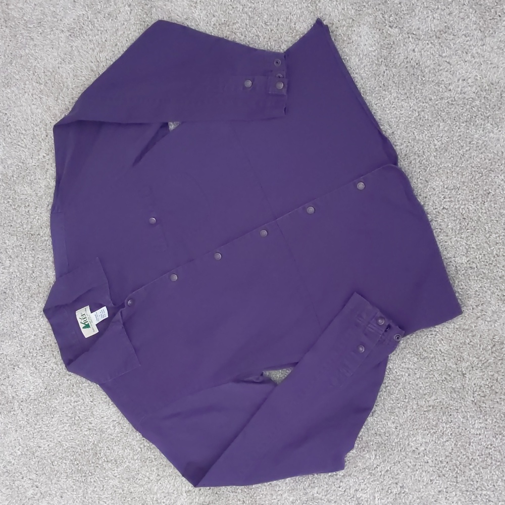 Pristine Vintage REI Lightweight Gorpcore Cotton Purple Shacket, Size S